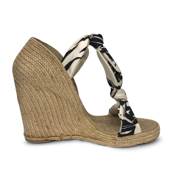 HP 🍾Stella McCartney Wedge Espadrilles sz 39.5 - Picture 3 of 11